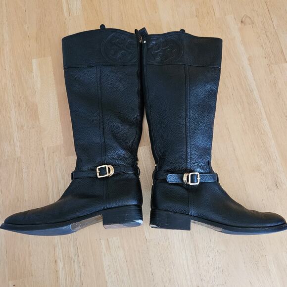 Tory Burch Women’s Marlene Riding Boot Sz 7.5M FLAWS - Picture 8 of 16